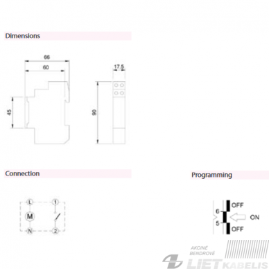 Laikmatis mechaninis paros APC-DR1 su akumuliatoriumi 1P/16 ETI 1