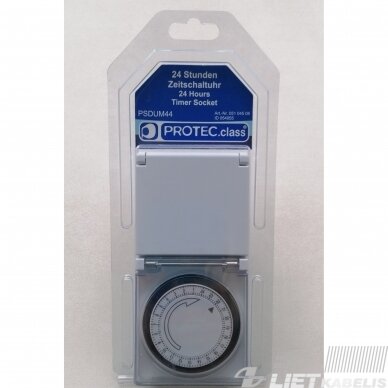 Laikmatis mechaninis paros PSDUM44 , IP44, PROTEC 1 Laikmatis mechaninis paros PSDUM44 , IP44, PROTEC 1