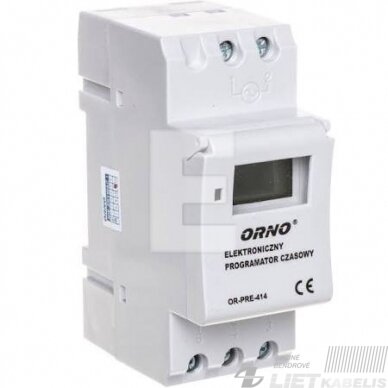 Laikmatis programuojamas 12/24 Orno OR-PRE-414 Laikmatis programuojamas 12/24 Orno OR-PRE-414