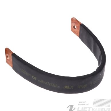 Lanksti varinė šyna UFLX 50mm², 548A, 400mm Lanksti varinė šyna UFLX 50mm², 548A, 400mm