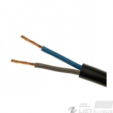 Lankstus kabelis su gumine izoliacija H05RR-F 2x0.75mm² Elektrokabel Lankstus kabelis su gumine izoliacija H05RR-F 2x0.75mm² Elektrokabel