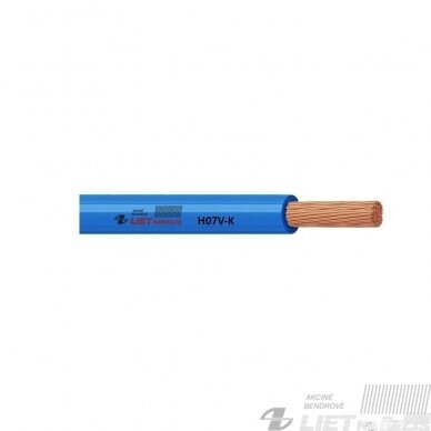 Lankstus viengyslis daugiavielis laidas H07V-K 50,0mm² Lietkabelis Lankstus viengyslis daugiavielis laidas H07V-K 50,0mm² Lietkabelis