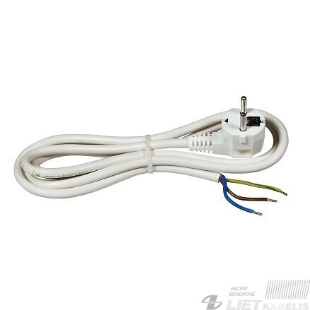 Laidas su kištuku H05VV-F 3x2,5mm²  2m, MACH Tiger