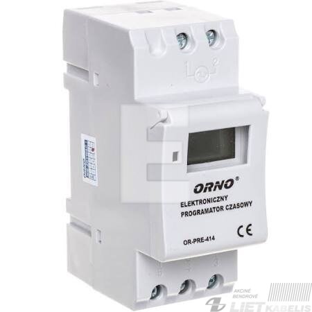 Laikmatis programuojamas 12/24 Orno OR-PRE-414 Laikmatis programuojamas 12/24 Orno OR-PRE-414