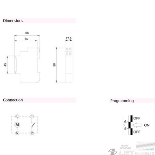 Laikmatis mechaninis paros APC-DR1 su akumuliatoriumi 1P/16 ETI 1 Laikmatis mechaninis paros APC-DR1 su akumuliatoriumi 1P/16 ETI 1