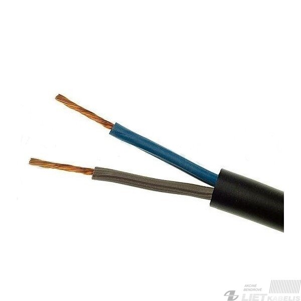 Lankstus kabelis su gumine izoliacija H05RR-F 2x0.75mm² Elektrokabel Lankstus kabelis su gumine izoliacija H05RR-F 2x0.75mm² Elektrokabel