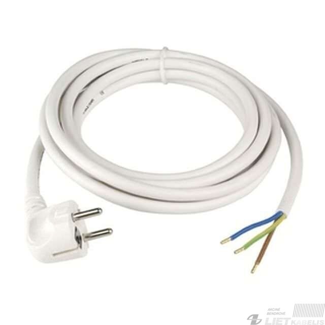 Laidas su kištuku H05VV-F 3x1,5 3m Protec Laidas su kištuku H05VV-F 3x1,5 3m Protec