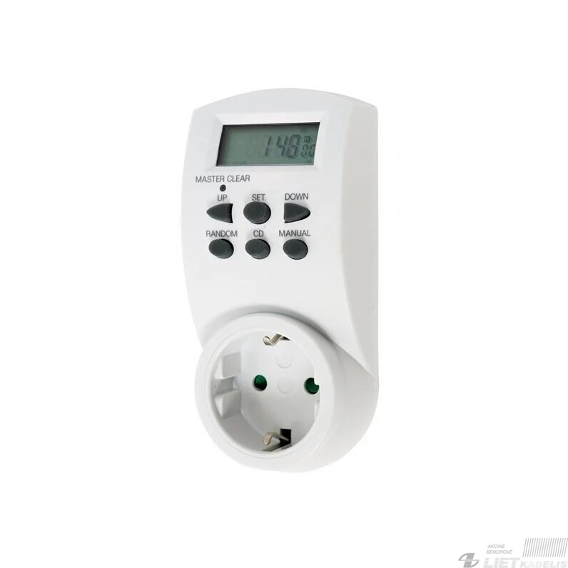 Laikmatis elektroninis programuojamas savaitės LCD TGE-6, IP20, HAUS HALT Laikmatis elektroninis programuojamas savaitės LCD TGE-6, IP20, HAUS HALT