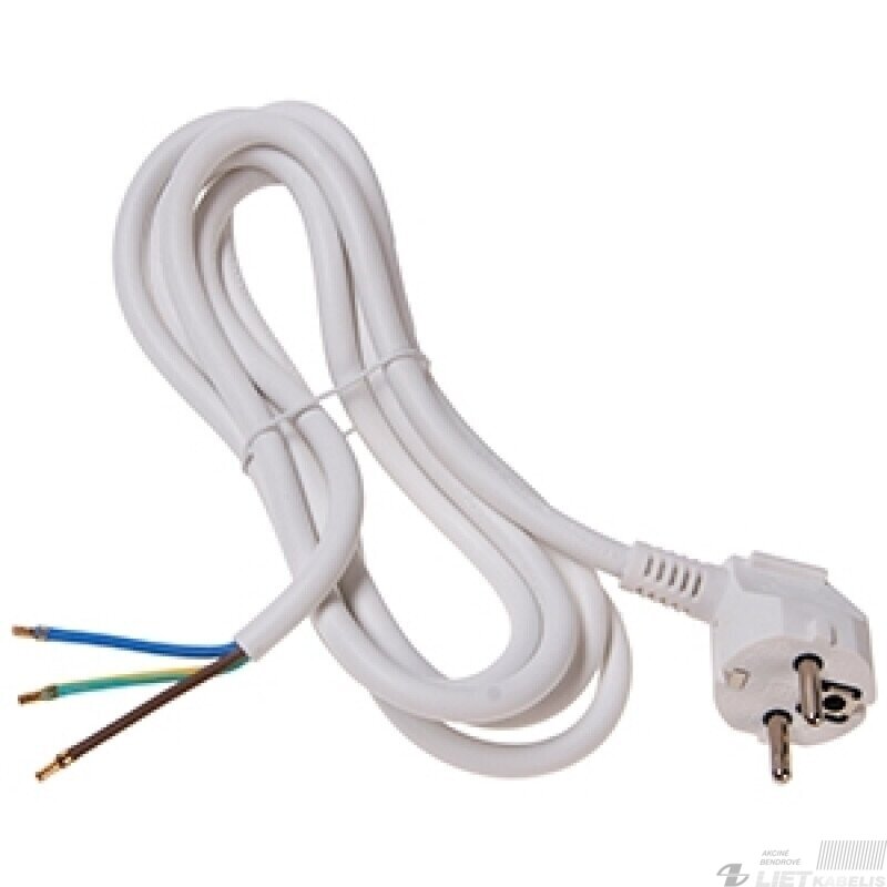 Laidas su kištuku H05VV-F 3x1,5mm², 1,5m, VPB Laidas su kištuku H05VV-F 3x1,5mm², 1,5m, VPB