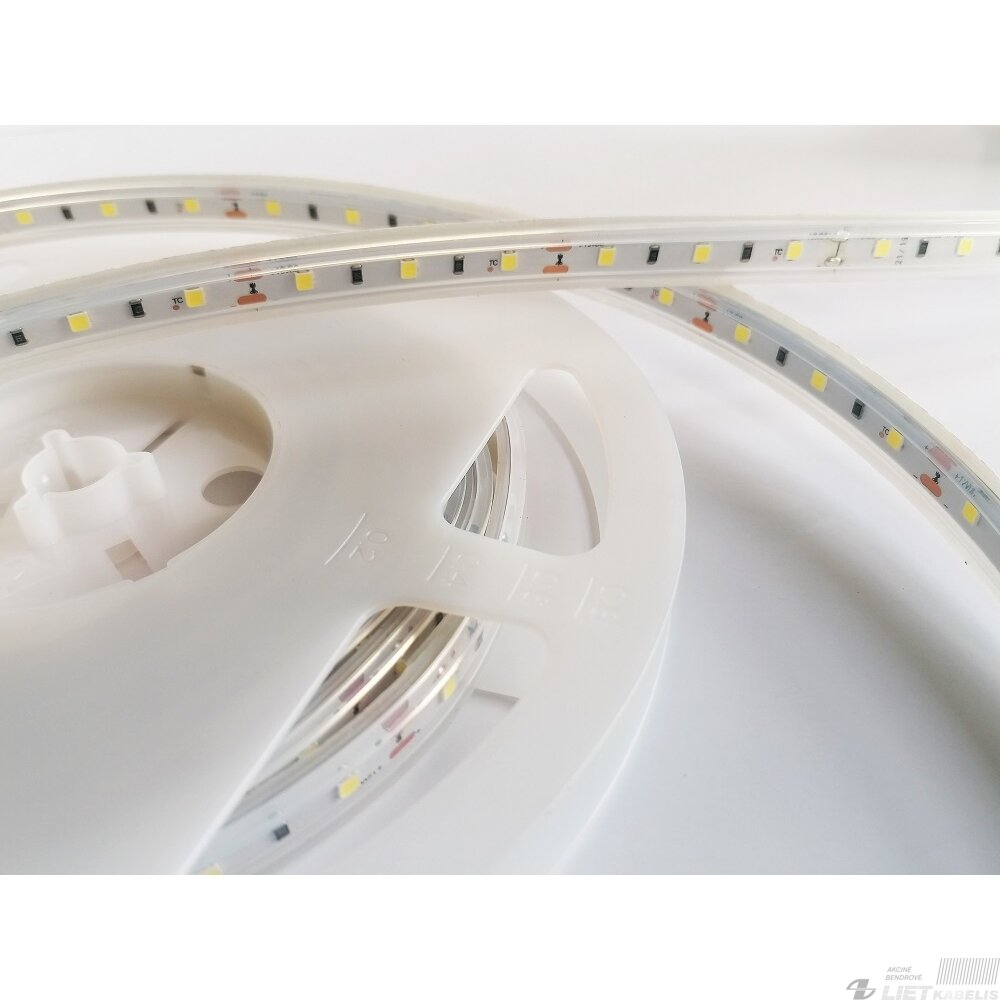 LED juosta 12V 4.8W/m hermetiška IP67, T formos, šiltai balta 3000K 115lm/W PLUS AKTO 1 LED juosta 12V 4.8W/m hermetiška IP67, T formos, šiltai balta 3000K 115lm/W PLUS AKTO 1