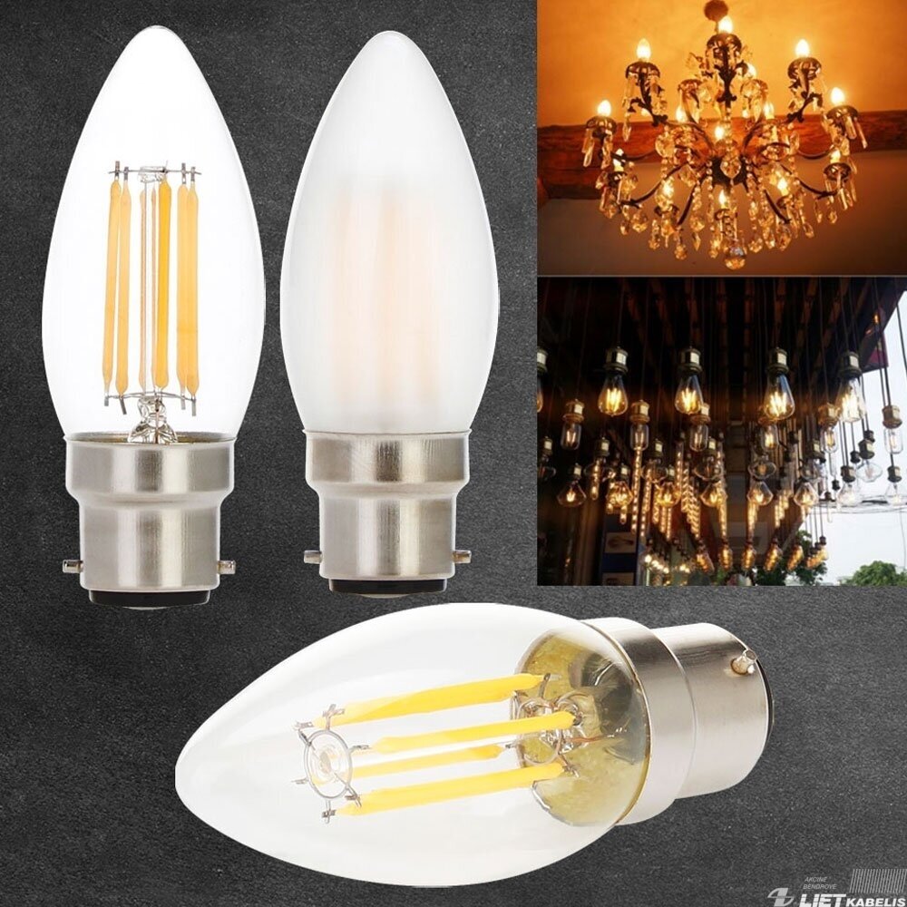 LED lempa filamentinė 3.4W, E14, 2700K, 470lm, dimeriuojama, PHILIPS 2 LED lempa filamentinė 3.4W, E14, 2700K, 470lm, dimeriuojama, PHILIPS 2
