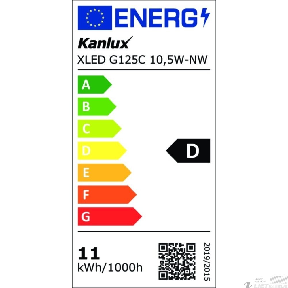 LED lempa filamentinė E27, 10,5W, 4000K, 1521lm, KANLUX 2 LED lempa filamentinė E27, 10,5W, 4000K, 1521lm, KANLUX 2