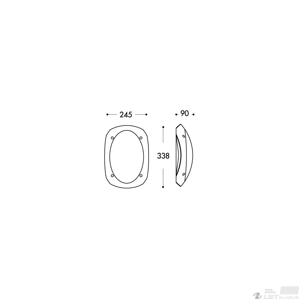 LED šviestuvas CECCHI 9W 4000K, IP66 Fugamalli 2