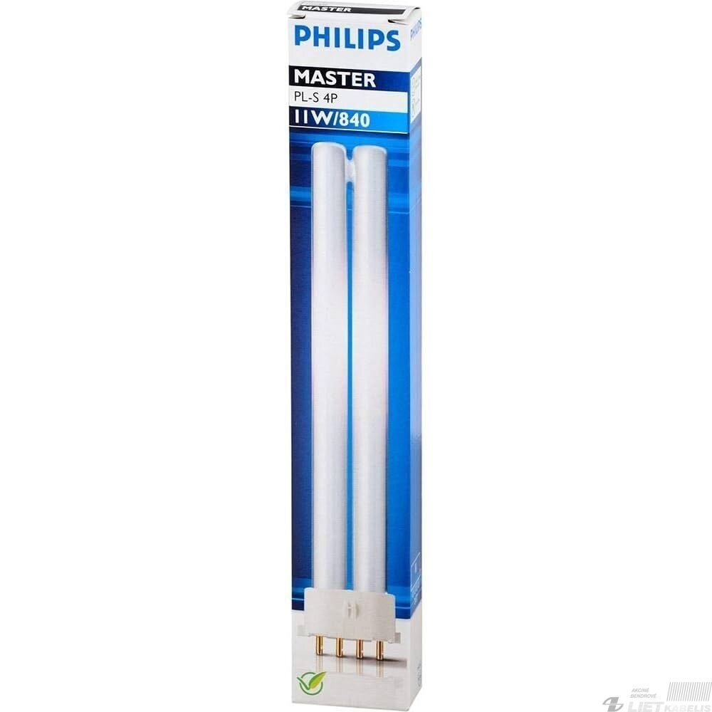 Lempa kompaktinė PL-S 11W/840/4P, 2G7, PHILIPS Lempa kompaktinė PL-S 11W/840/4P, 2G7, PHILIPS