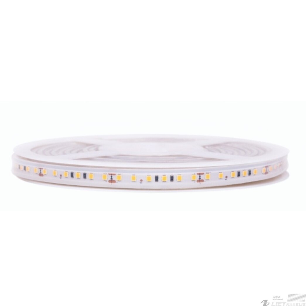 LED juosta, 5m ritė, 24V 9.6W/m hermetiška IP68, T formos, šaltai balta 6500K 1 LED juosta, 5m ritė, 24V 9.6W/m hermetiška IP68, T formos, šaltai balta 6500K 1