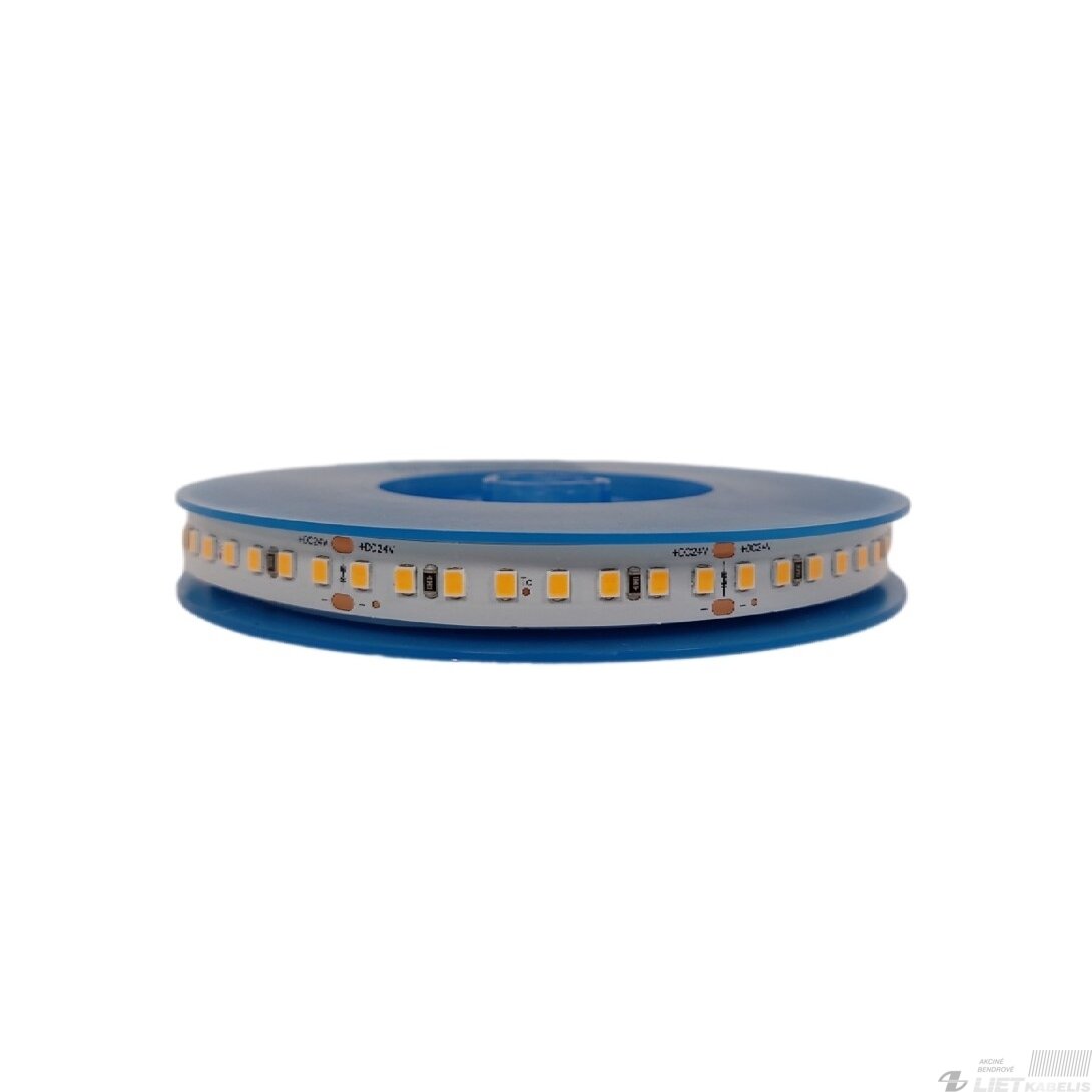 LED juosta 5m ritė, 24Vdc, 160LED/m, 7.2W/m, 175lm/W, šaltai balta 6500K, Bridgelux SMD 1