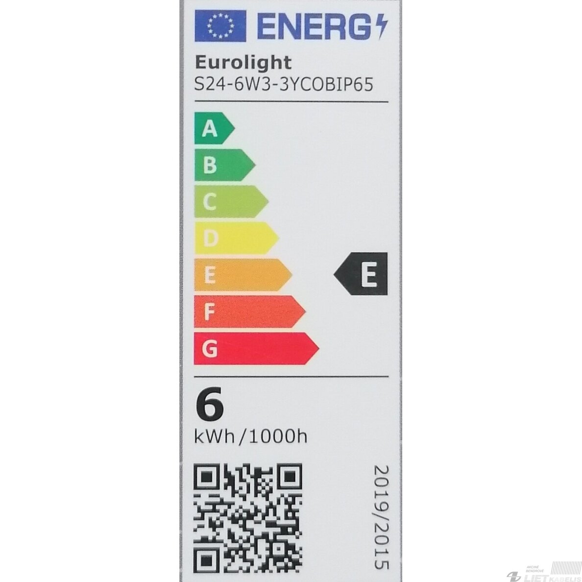LED juosta  TORONTO 6W/m, 24V, 4000K, 100lm/W, COB, IP65, EUROLIGHT 1