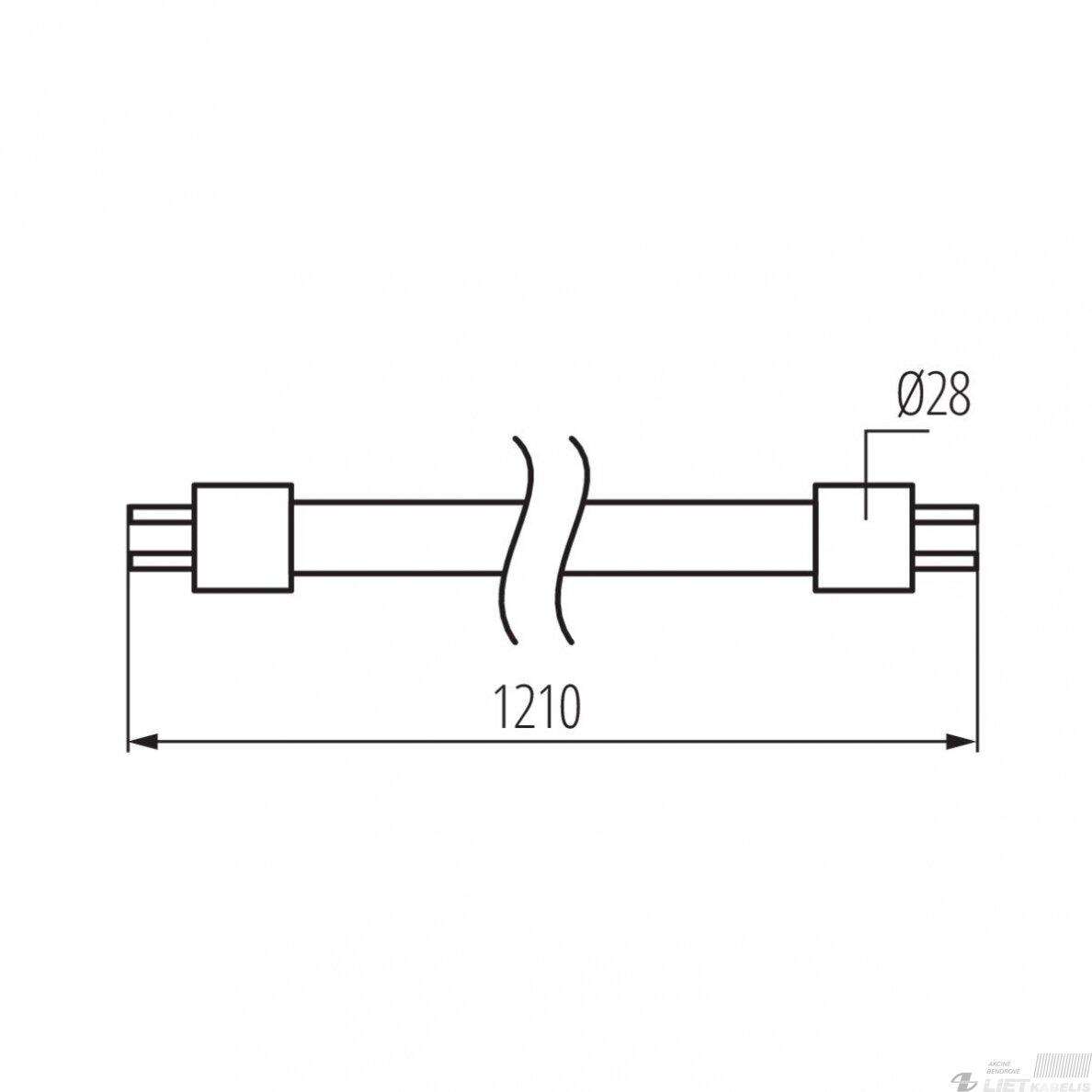 LED lempa 18W, 4000K, 1800Lm, T8, MILED 1 LED lempa 18W, 4000K, 1800Lm, T8, MILED 1