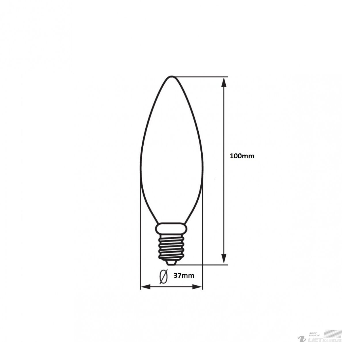 LED lempa 6W, E14, 4000K, 480LM, žvakė Energy Light 1 LED lempa 6W, E14, 4000K, 480LM, žvakė Energy Light 1