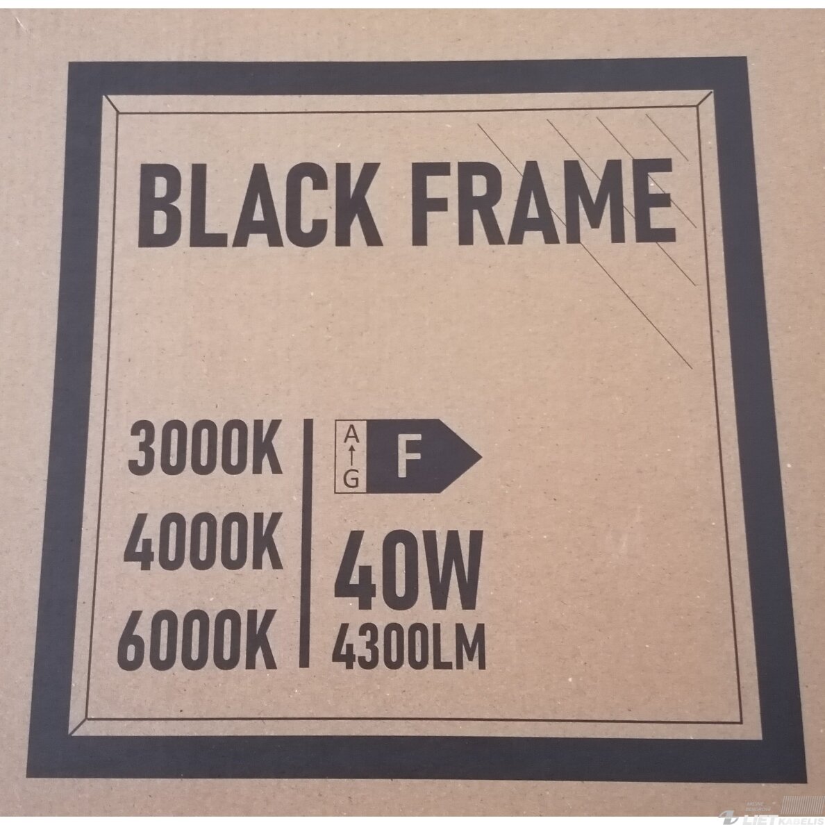 LED panelė 40W, 3000-6000K, 4300lm,60x60cm, juoda, IP20, SPECTOR Light 2 LED panelė 40W, 3000-6000K, 4300lm,60x60cm, juoda, IP20, SPECTOR Light 2