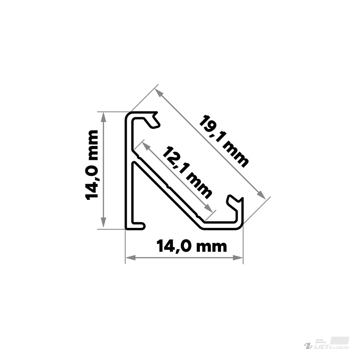 LED profilio komplektas BARDE kampinis, juodas, anoduotas, matinis dangtelis 2.02 m 3 LED profilio komplektas BARDE kampinis, juodas, anoduotas, matinis dangtelis 2.02 m 3