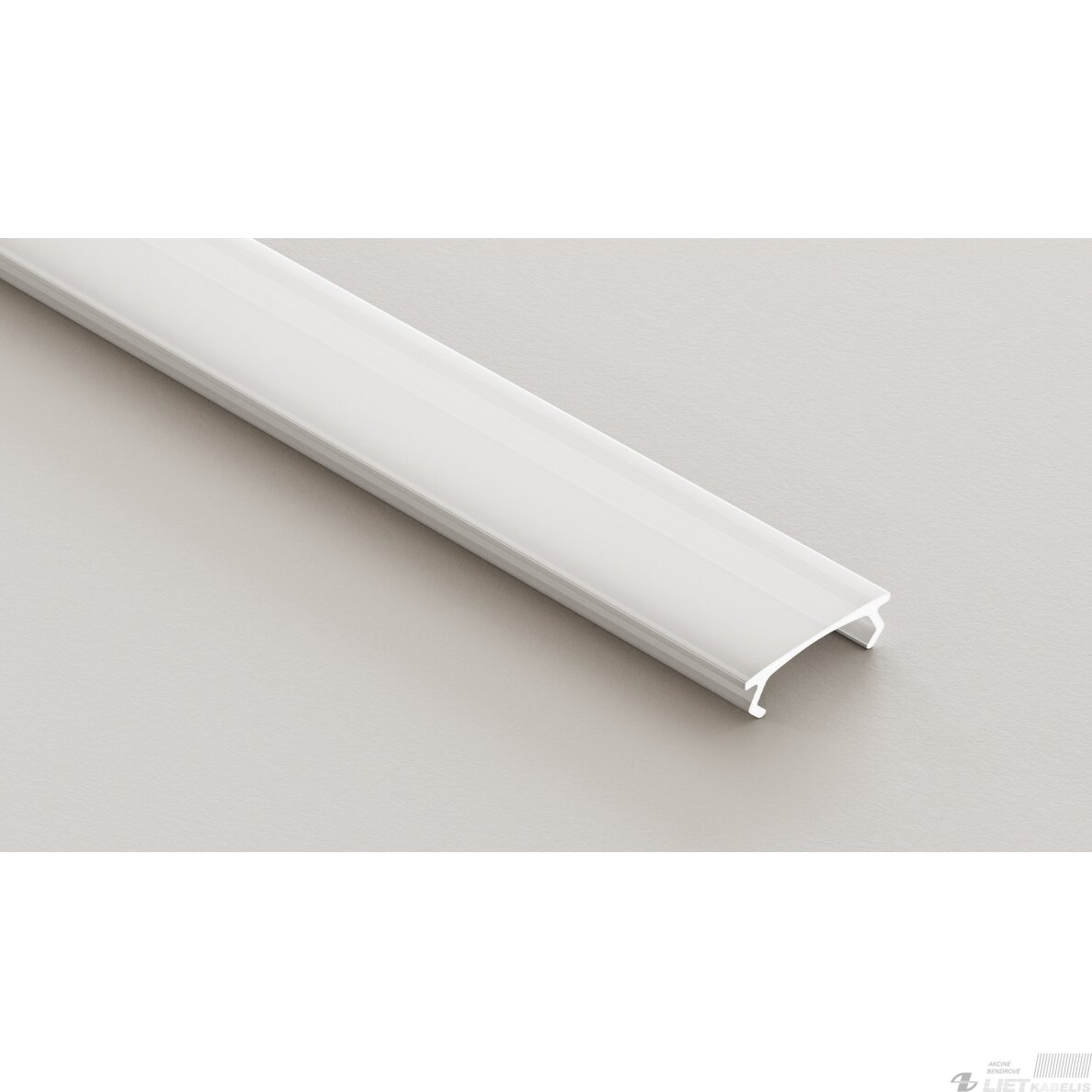LED profilių TEKKNI dangtelis 3m, baltas, modeliams ORRE, BARDE, HELSE, MOSSO, SELDE