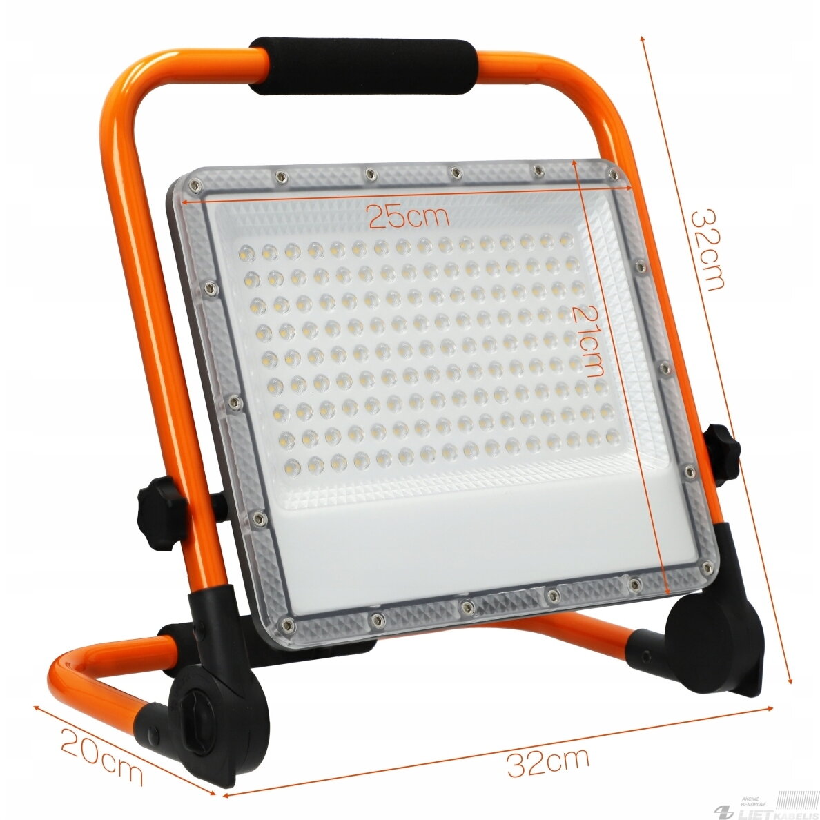 LED prožektorius 100W, 4500K, 11000lm, nešiojamas su rėmu ,IP65, SMART LED 3 LED prožektorius 100W, 4500K, 11000lm, nešiojamas su rėmu ,IP65, SMART LED 3