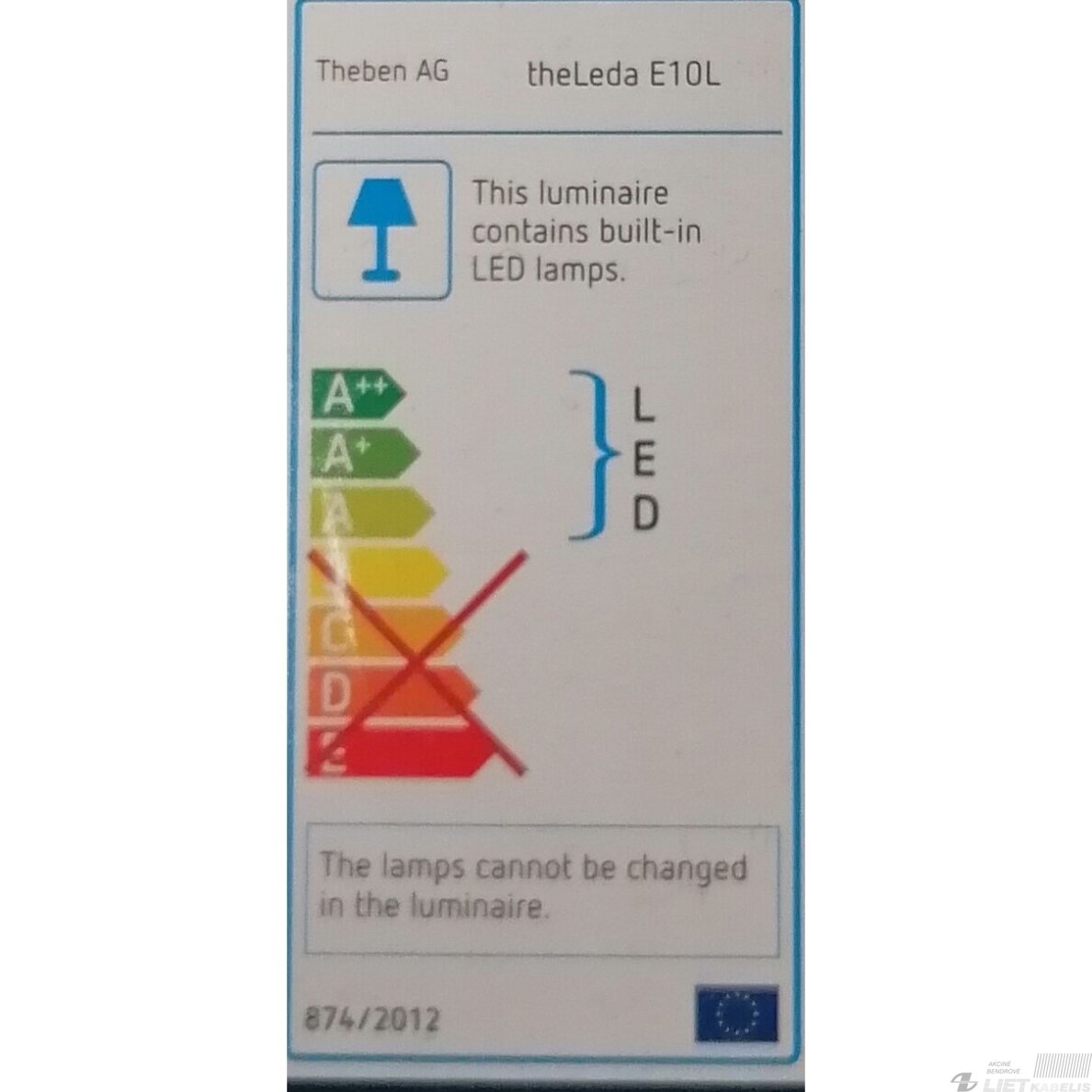 LED prožektorius 10W, 4000K, 685LM, IP55, Theben 2 LED prožektorius 10W, 4000K, 685LM, IP55, Theben 2