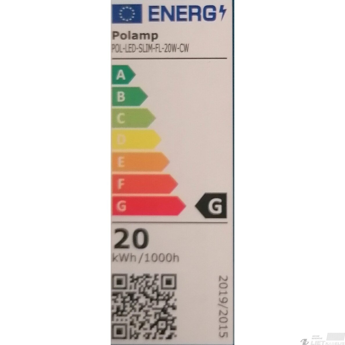 LED Prožektorius 20W, 1600lm, 3000-6000K,  IP65, POLAMP 2