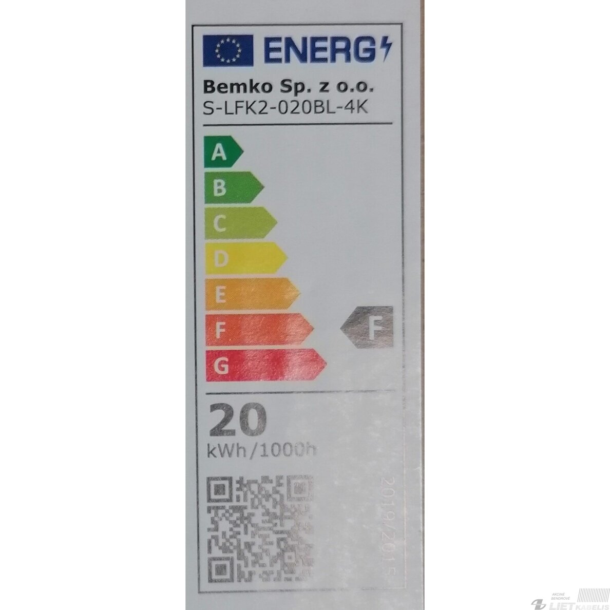 LED Prožektorius 20W, 4000K, 1640lm, su judesio davikliu, IP65, Kafler 2