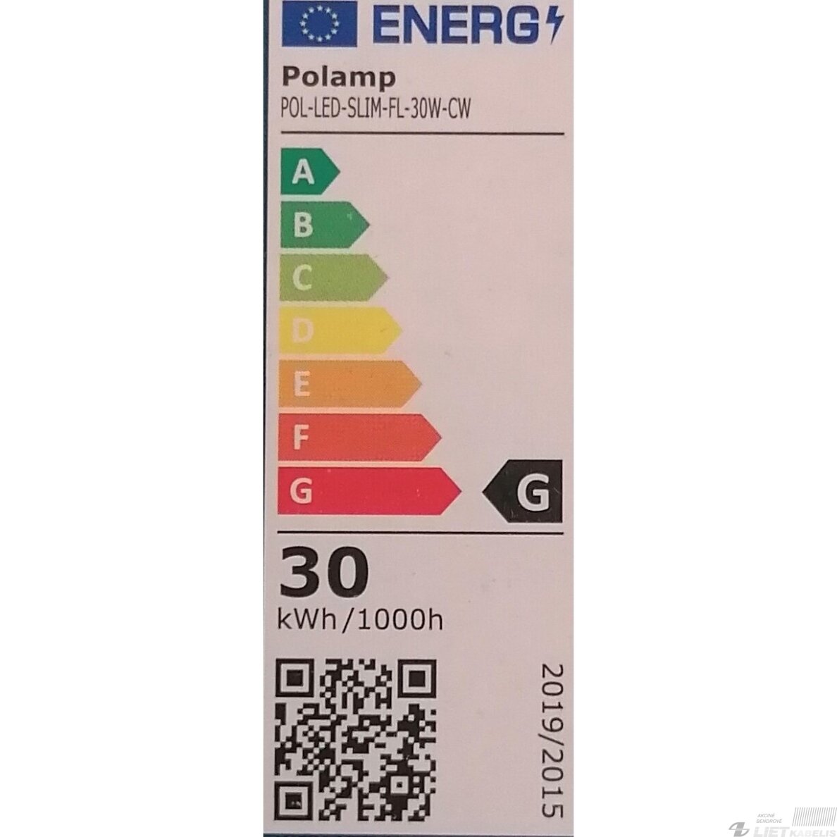 LED Prožektorius 30W, 2400lm, 3000-6000K, IP65, POLAMP 2