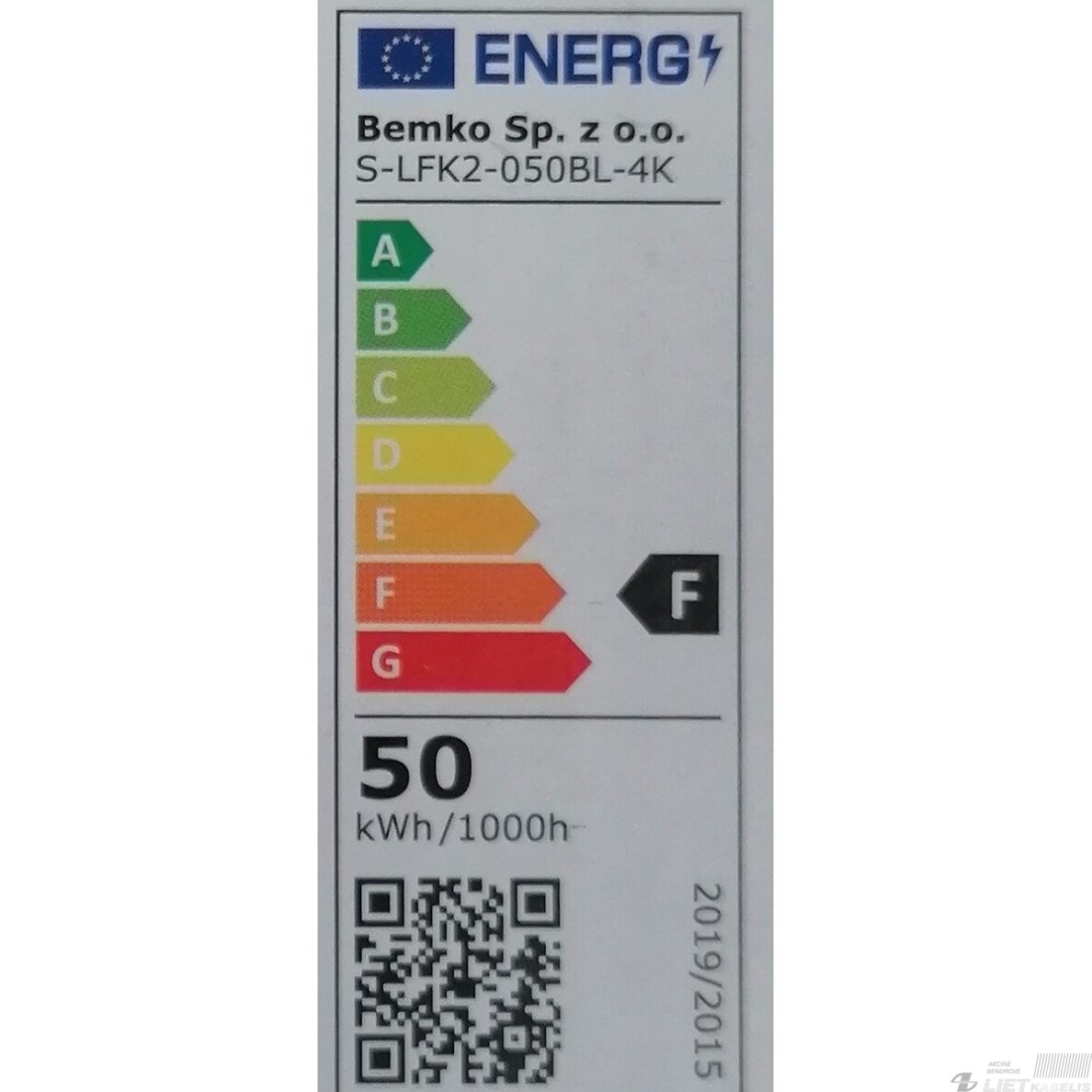 LED Prožektorius 50W, 4000K, 4280lm, su judesio davikliu, IP65, Kafler 2