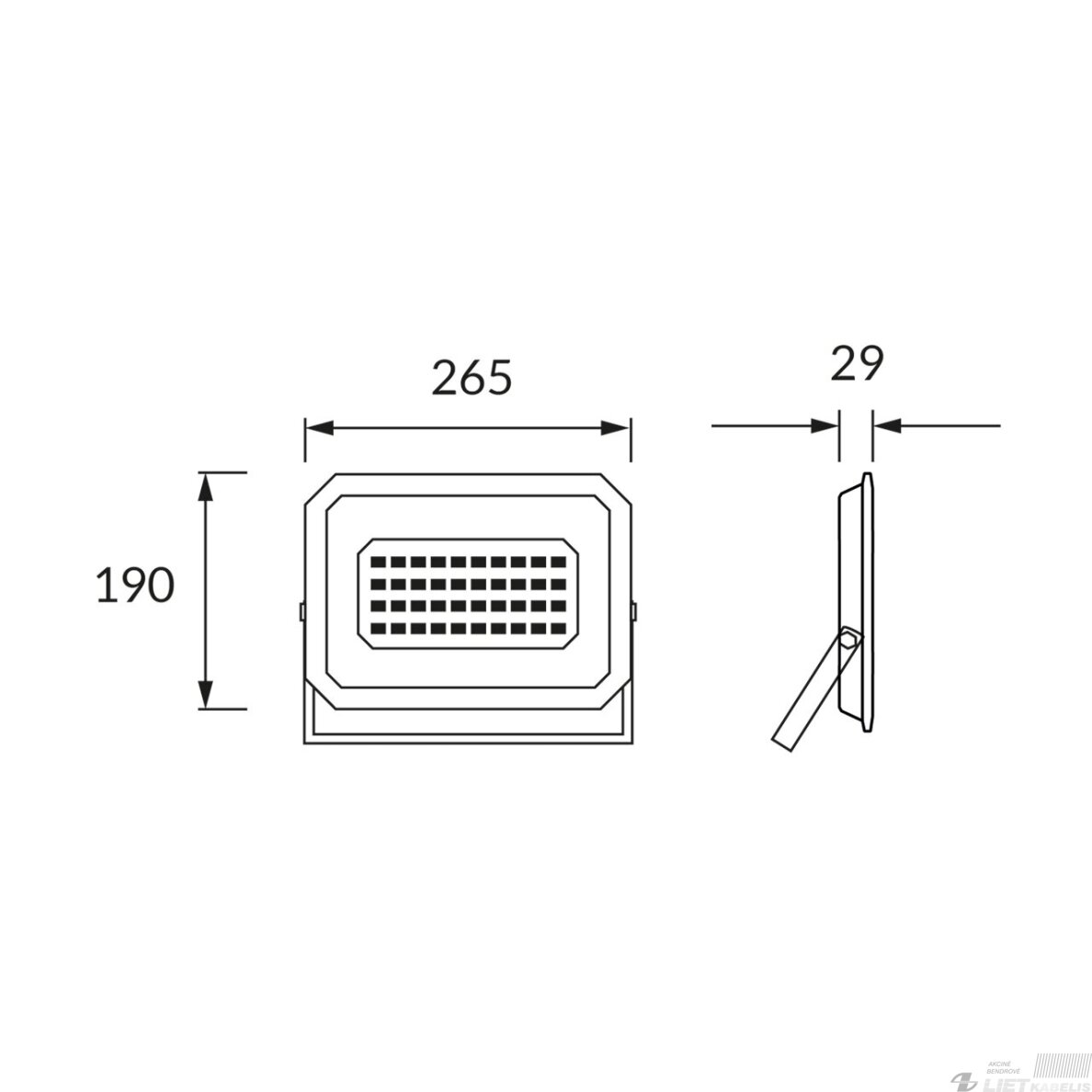LED prožektorius ASTON 100W, 4200K, 10760lm, juodas, IP65, STRUHM 1 LED prožektorius ASTON 100W, 4200K, 10760lm, juodas, IP65, STRUHM 1