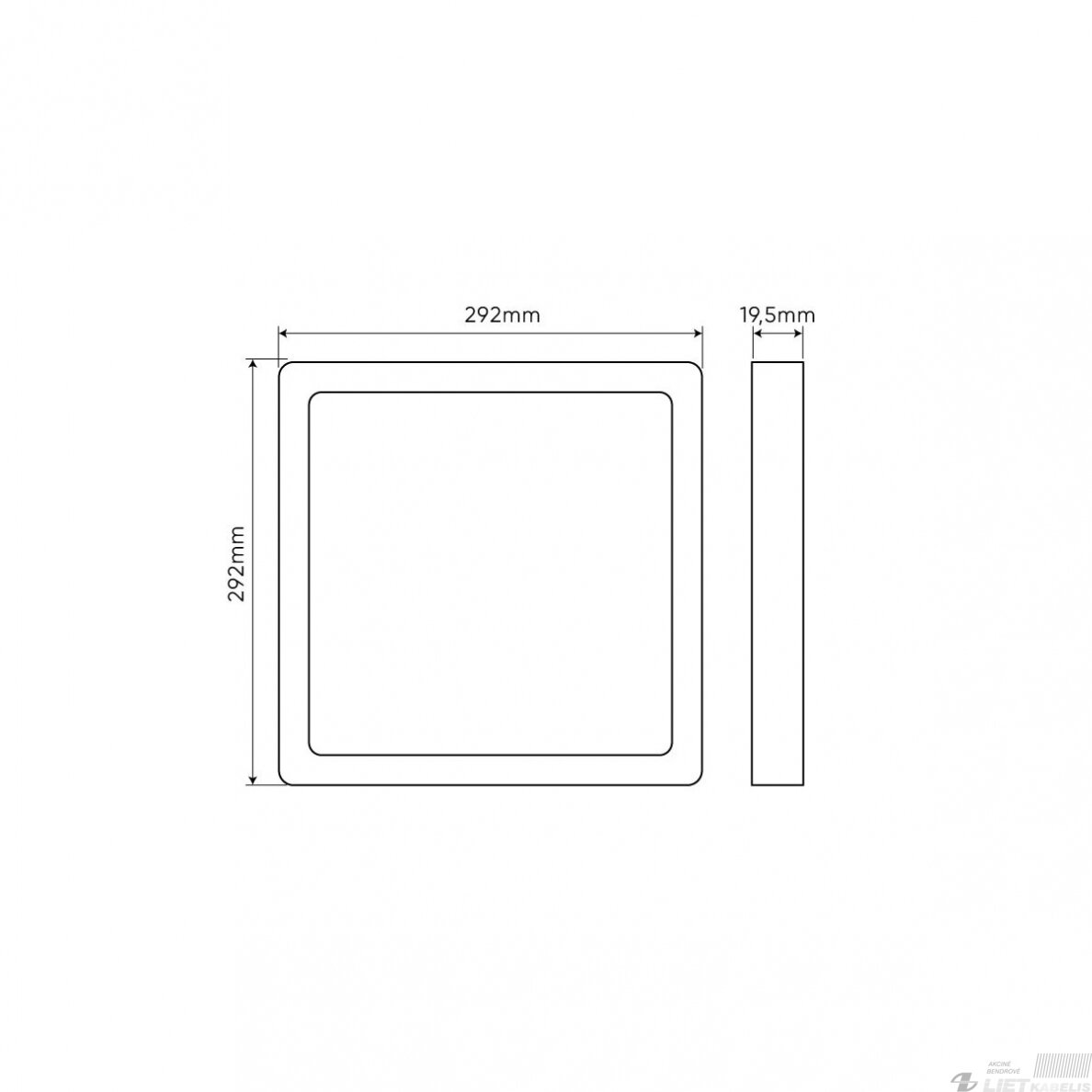 LED šviestuvas 24W, 3000-5000K, 2400lm, EasyFix PRO, LEDLine 2 LED šviestuvas 24W, 3000-5000K, 2400lm, EasyFix PRO, LEDLine 2