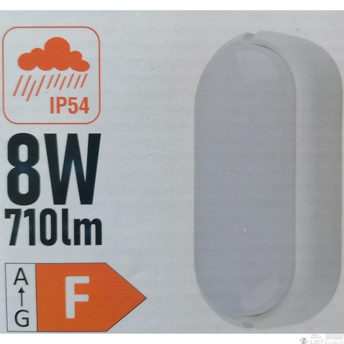 LED šviestuvas 8W, 4000K, 710lm, ovalus, IP54, SPECTOR LIGHT 2 LED šviestuvas 8W, 4000K, 710lm, ovalus, IP54, SPECTOR LIGHT 2