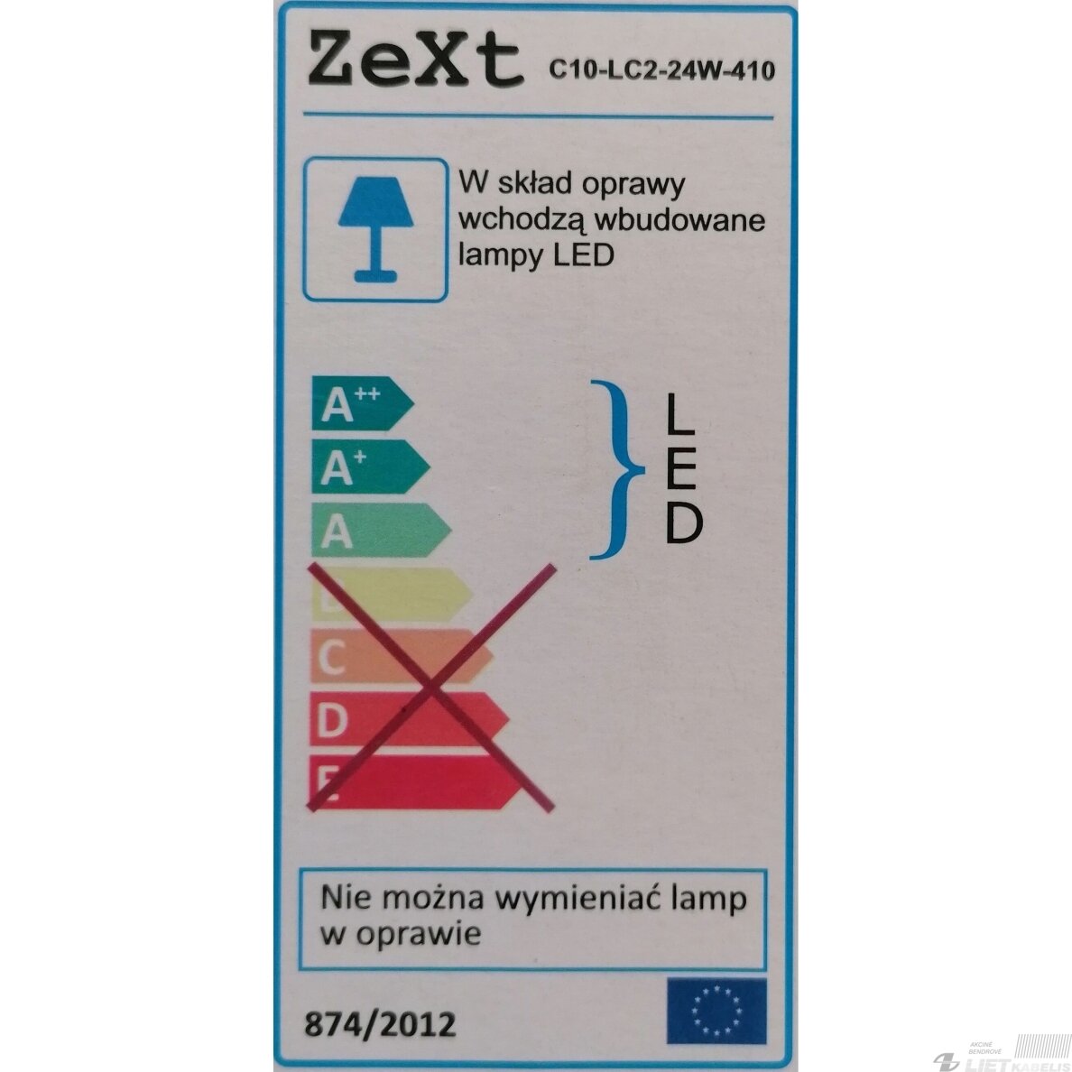 LED Šviestuvas apvalus, 24W, 2700K, 2000Lm, IP20, Zext 1 LED Šviestuvas apvalus, 24W, 2700K, 2000Lm, IP20, Zext 1