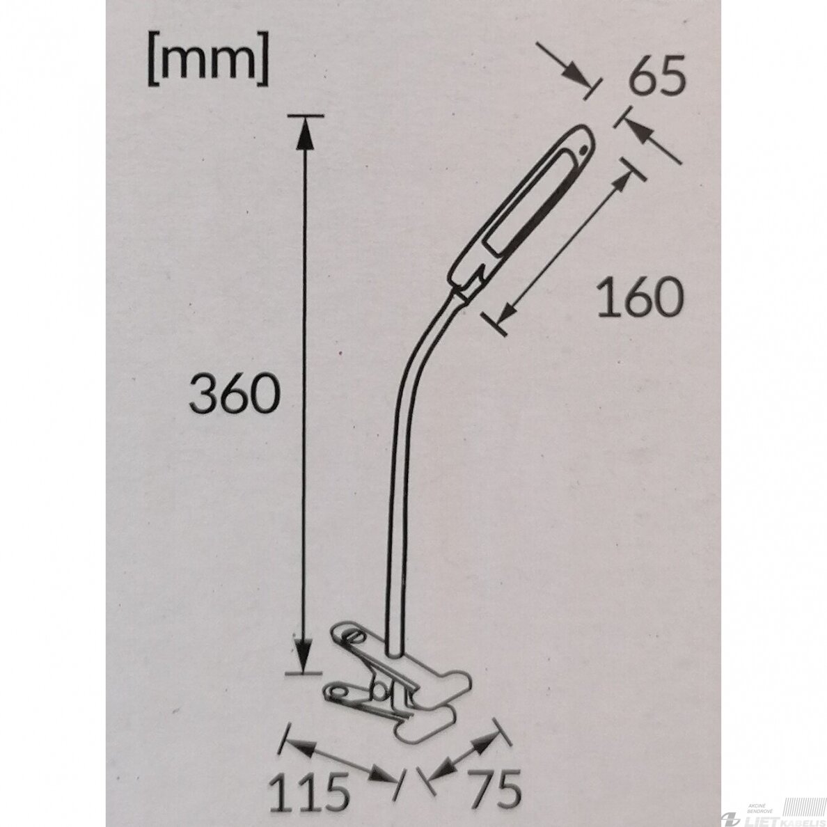 LED šviestuvas DORI CLIP 6W, 4200K, 430lm, tvirtinamas stalinis,STRUHM 3 LED šviestuvas DORI CLIP 6W, 4200K, 430lm, tvirtinamas stalinis,STRUHM 3