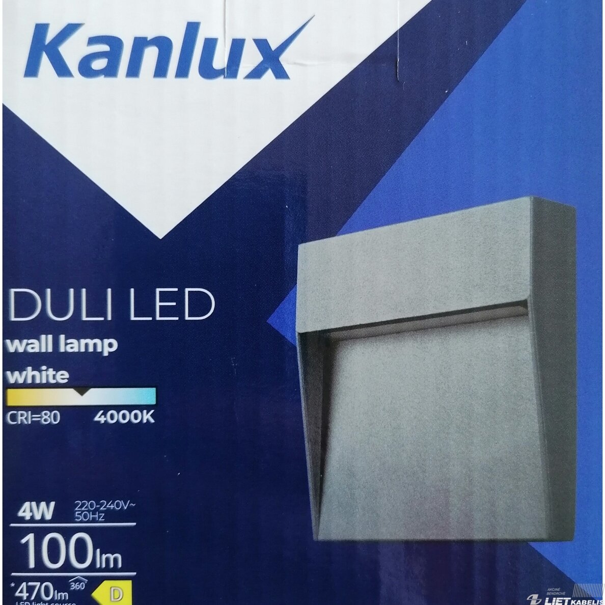 LED šviestuvas DULI 4W, 4000K, 470Lm,  IP54, virštinkinis, KANLUX 6