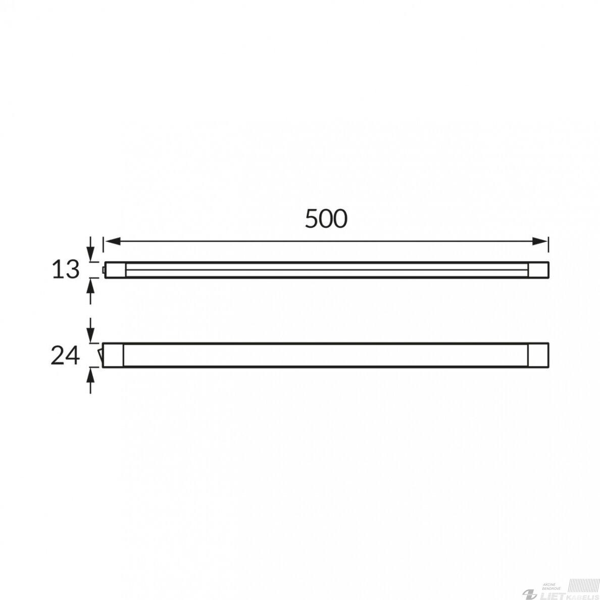 LED šviestuvas FILO 8W, 4000K, 970lm, su jungtuku, 50cm, IP20, STRUHM 1 LED šviestuvas FILO 8W, 4000K, 970lm, su jungtuku, 50cm, IP20, STRUHM 1