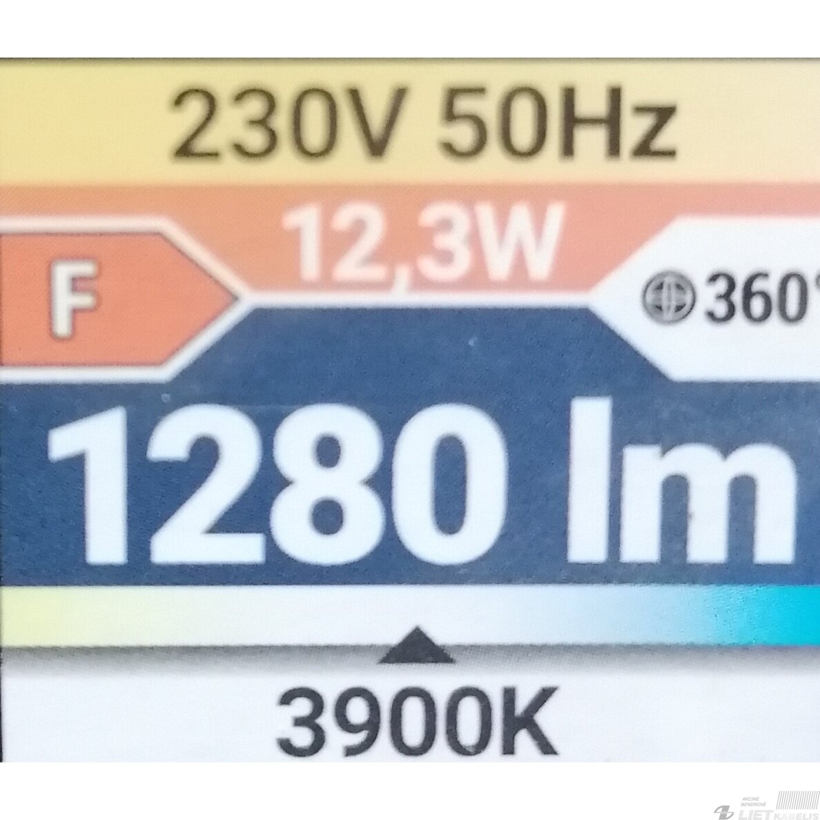 LED Šviestuvas MARKUS 12W, 3900K, 1280lm, IP65,Struhm 2
