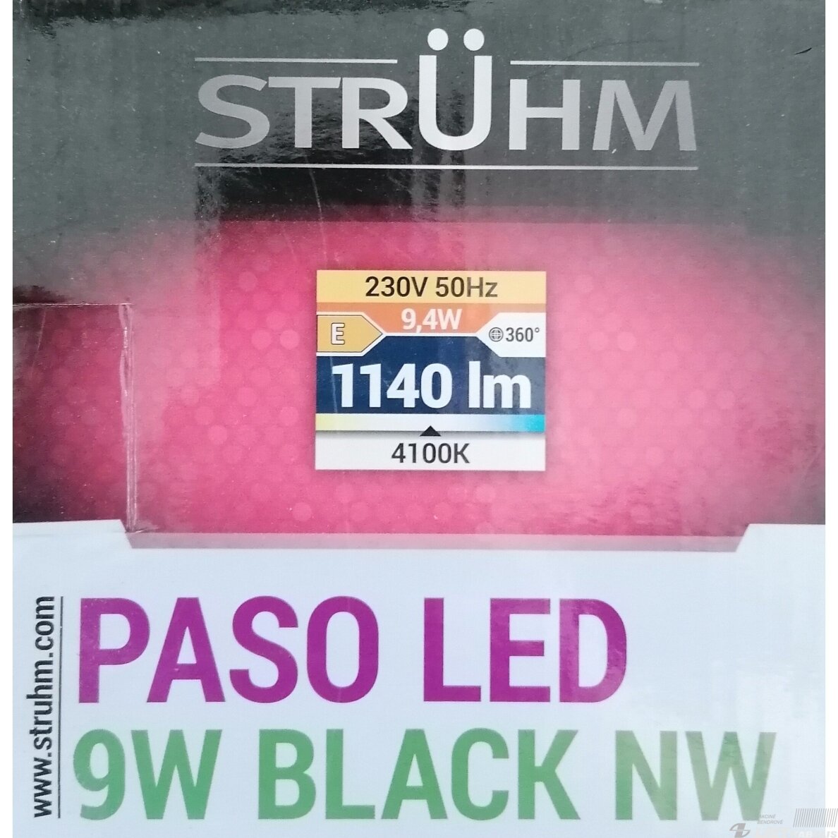 LED šviestuvas Paso 9W, 4000K, 1140lm, 395mm, IP44, Struhm 2