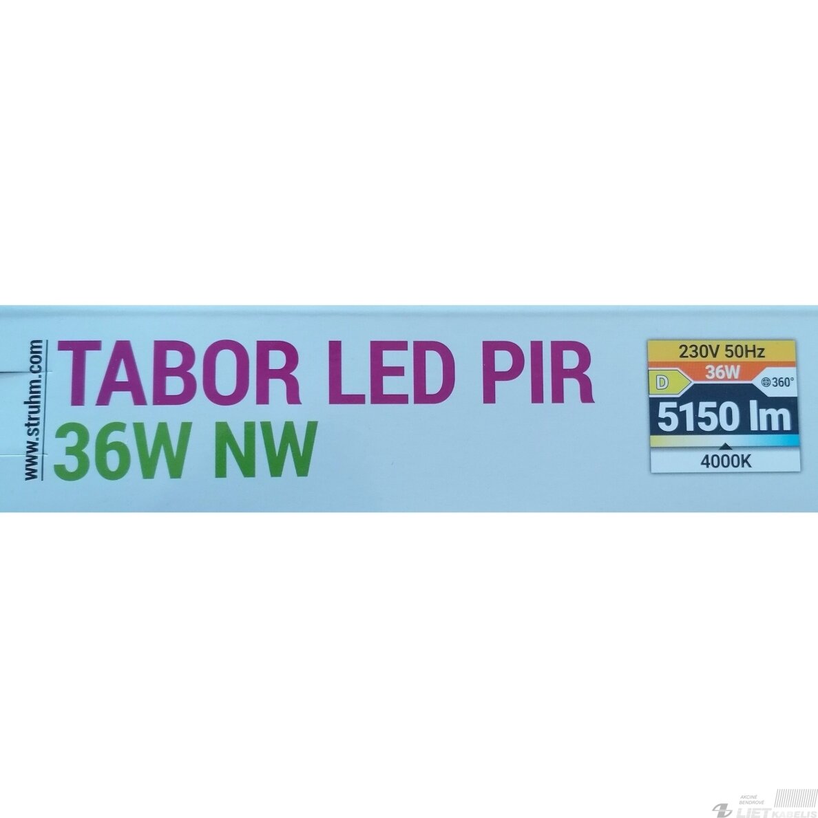 LED Šviestuvas TABOR 36W, 4000K, 5150lm, su judesio davikliu, IP65, Struhm 4 LED Šviestuvas TABOR 36W, 4000K, 5150lm, su judesio davikliu, IP65, Struhm 4