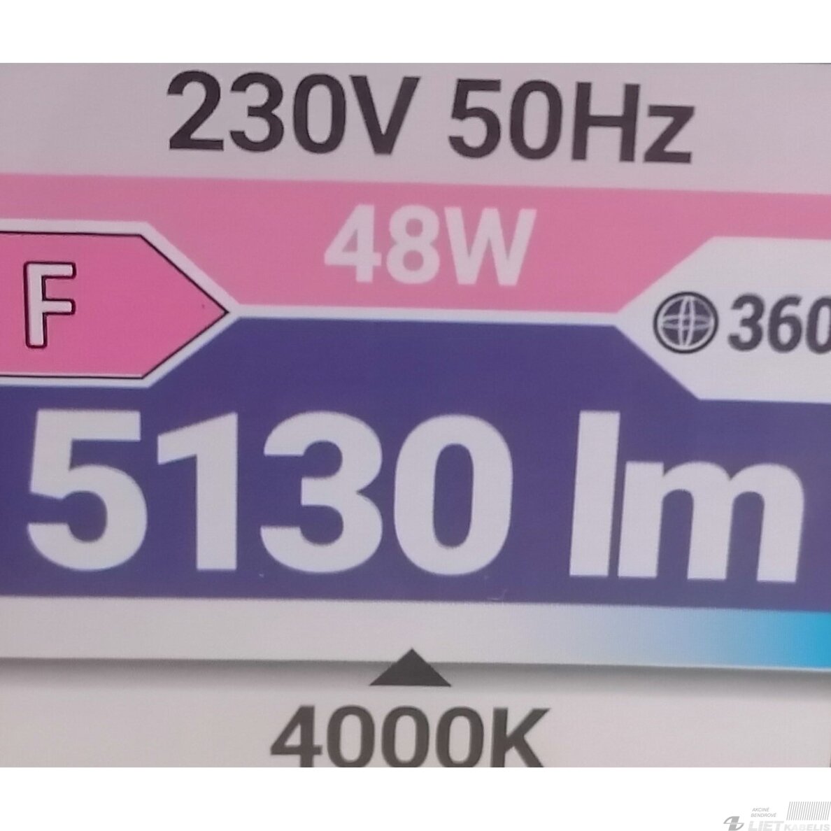 LED šviestuvas TOTEM 48W, 4000K, 5130Lm, IP20, kvadratinis, Struhm 4 LED šviestuvas TOTEM 48W, 4000K, 5130Lm, IP20, kvadratinis, Struhm 4