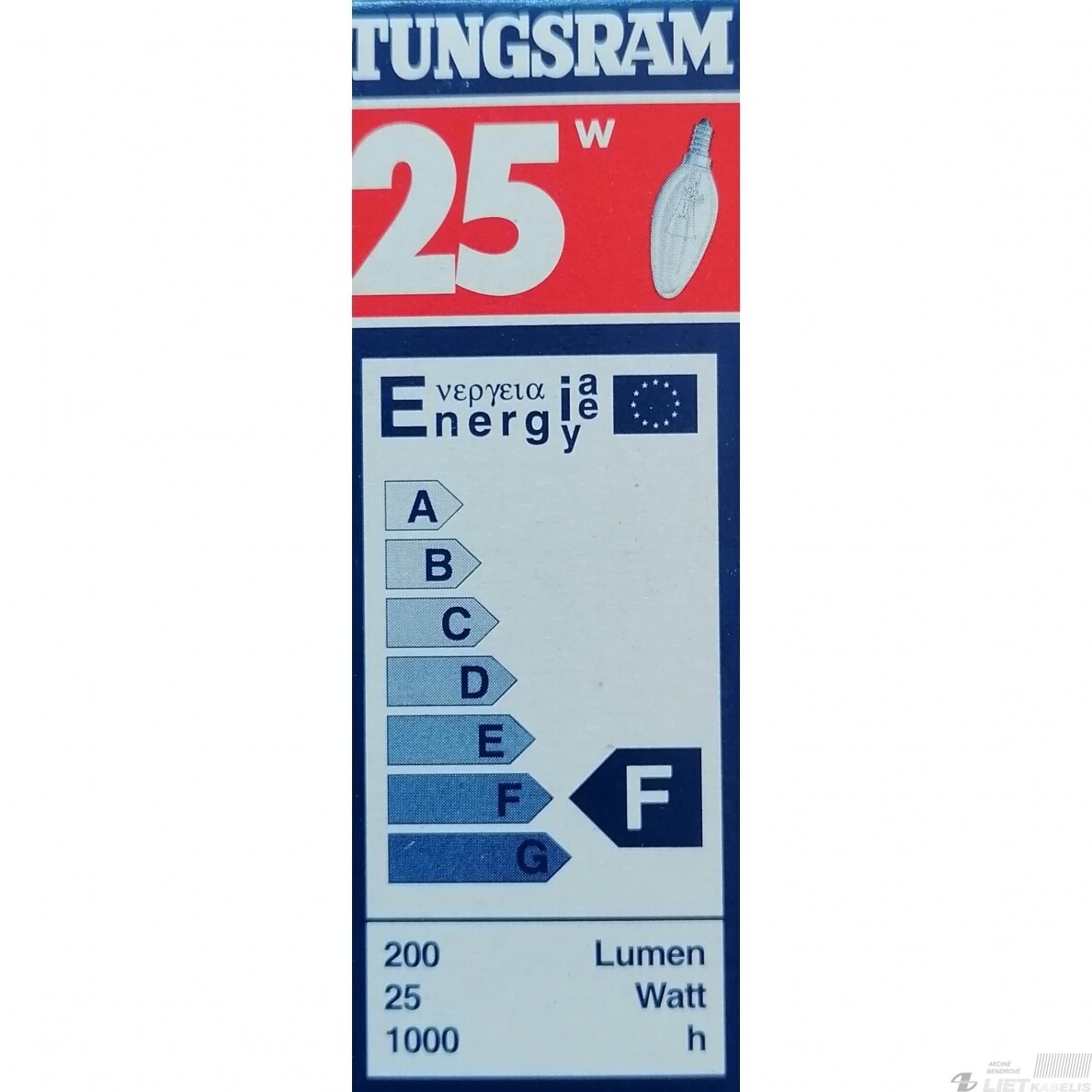 Lempa kaitrinė 25W, E14, Tungsram 1