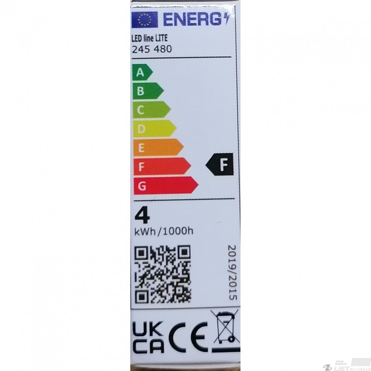 Lempa LED 4W, G9, 230V, 350lm, 2700K, keramikinė, LEDline 1