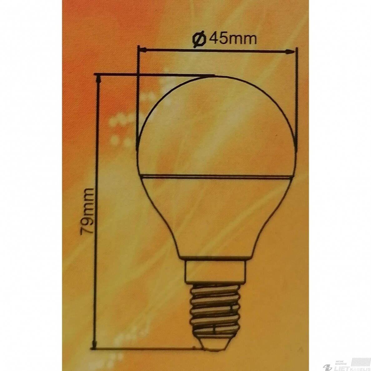 Lempa LED 6W, E14, 4000K, 510 lm, Energy Light 2