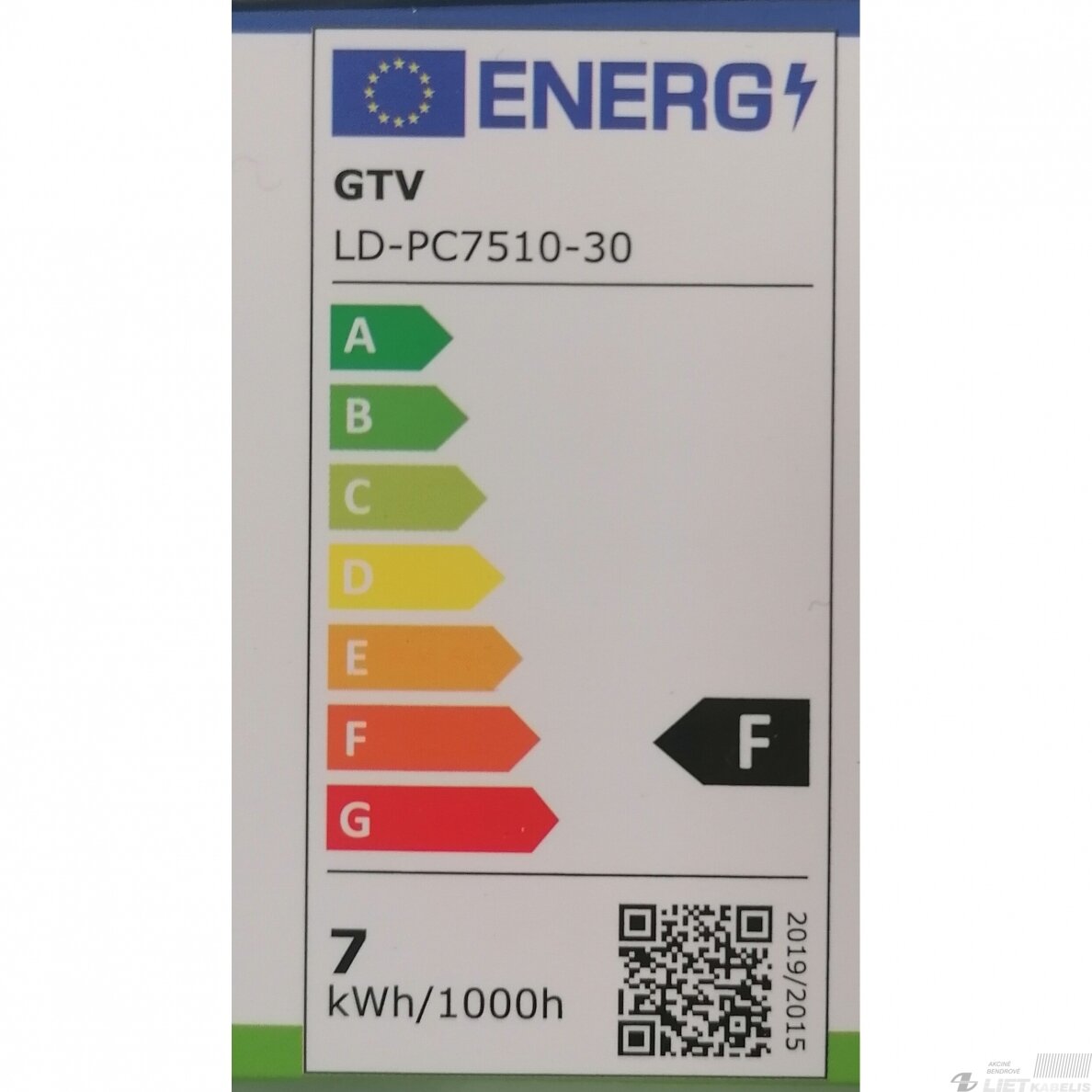 Lempa LED 7W, GU10, 3000K, 570Lm, GTV 3