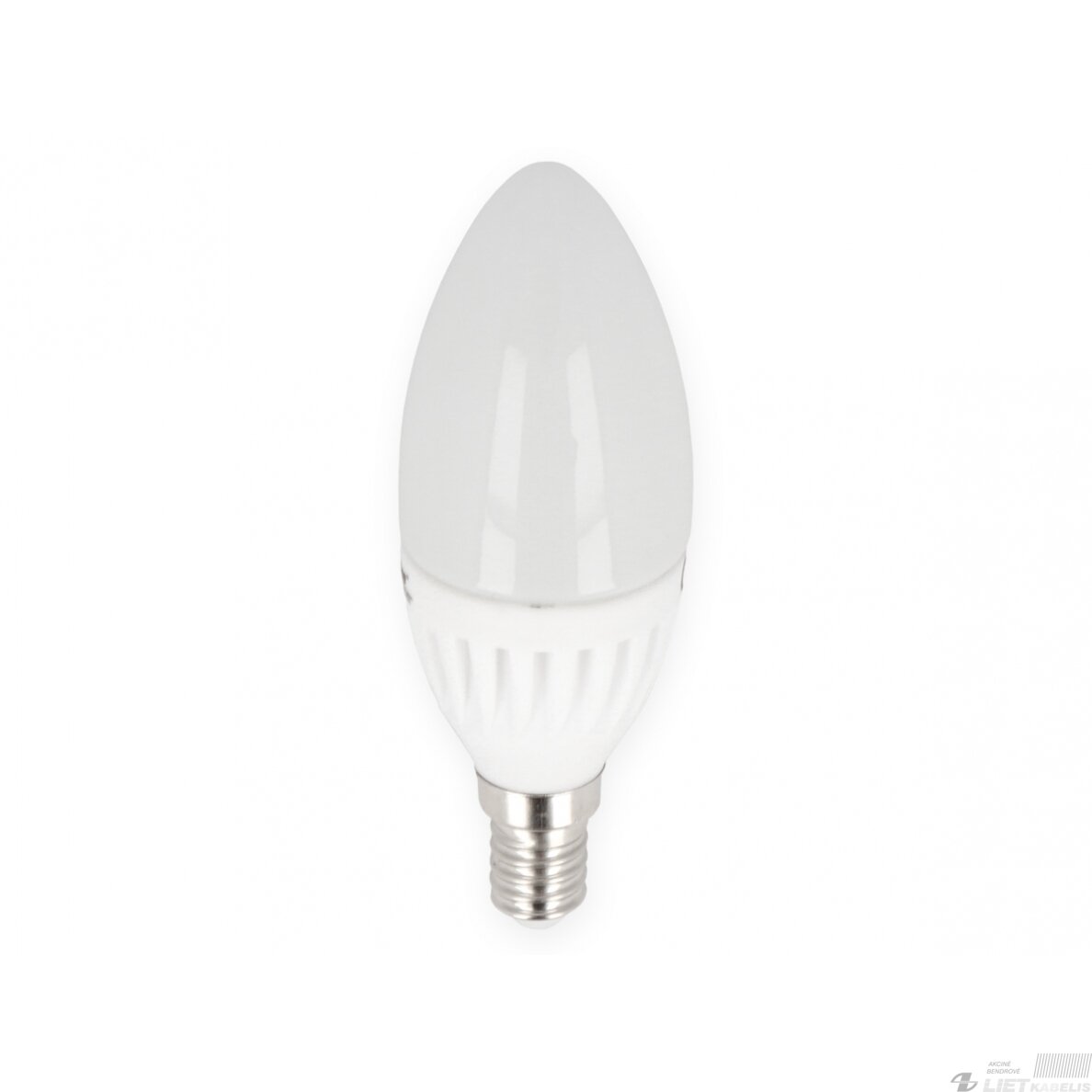 Lempa LED 9W, E14, 230V, 992lm, 4000K žvakės formos, keramikinė, LEDline Lempa LED 9W, E14, 230V, 992lm, 4000K žvakės formos, keramikinė, LEDline
