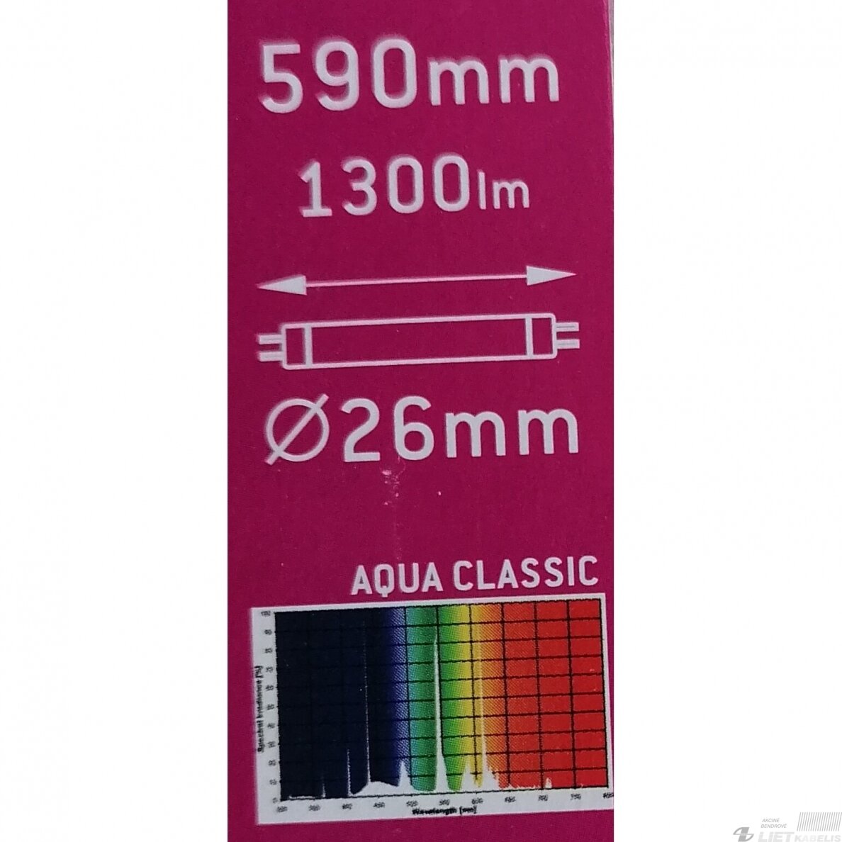 Lempa liuminescencinė T8, 18W, AQUA-CLASSIC, akvariumams, Sylvania 1 Lempa liuminescencinė T8, 18W, AQUA-CLASSIC, akvariumams, Sylvania 1
