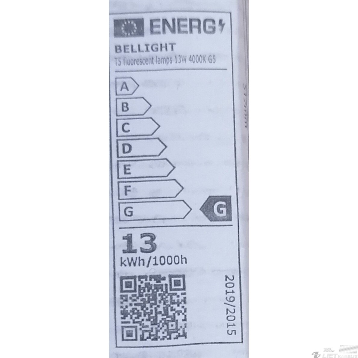 Lempa liuminescensinė T5,13W, 4000K, Bellight 1